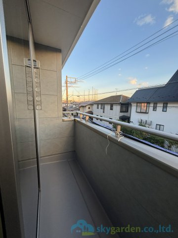 平塚市ふじみ野2丁目　新築戸建　全1棟1号棟のバルコニー