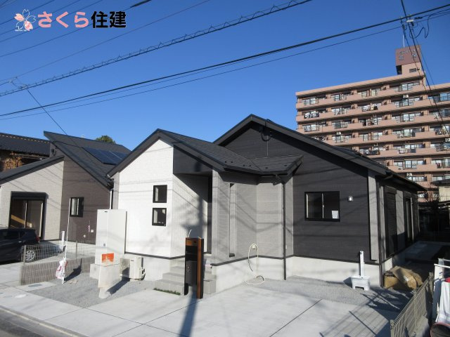 宇都宮市花房3丁目2期　2号棟の前面道路含む現地写真|令和7年10月下旬頃　完成予定