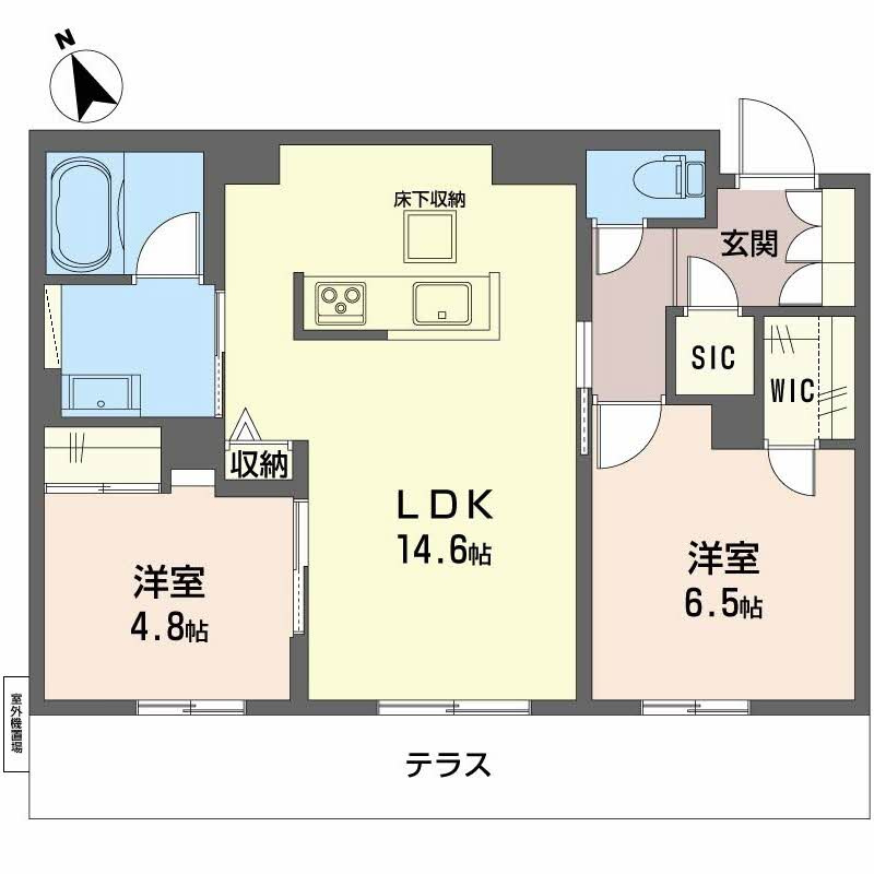 シャーメゾンワイズベルの間取り