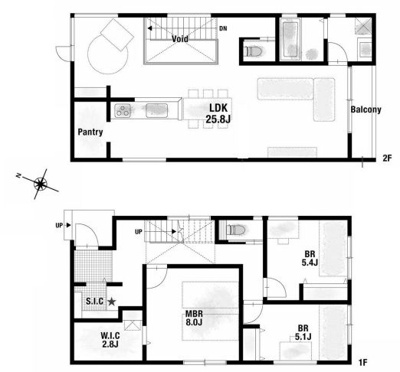【参考プラン】 | 箕面市桜井３丁目　土地　２号地 | 建物価格：１７８０万円（別途費用要）