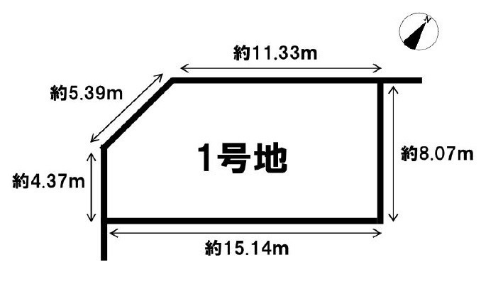 安佐北区落合３丁目の土地図