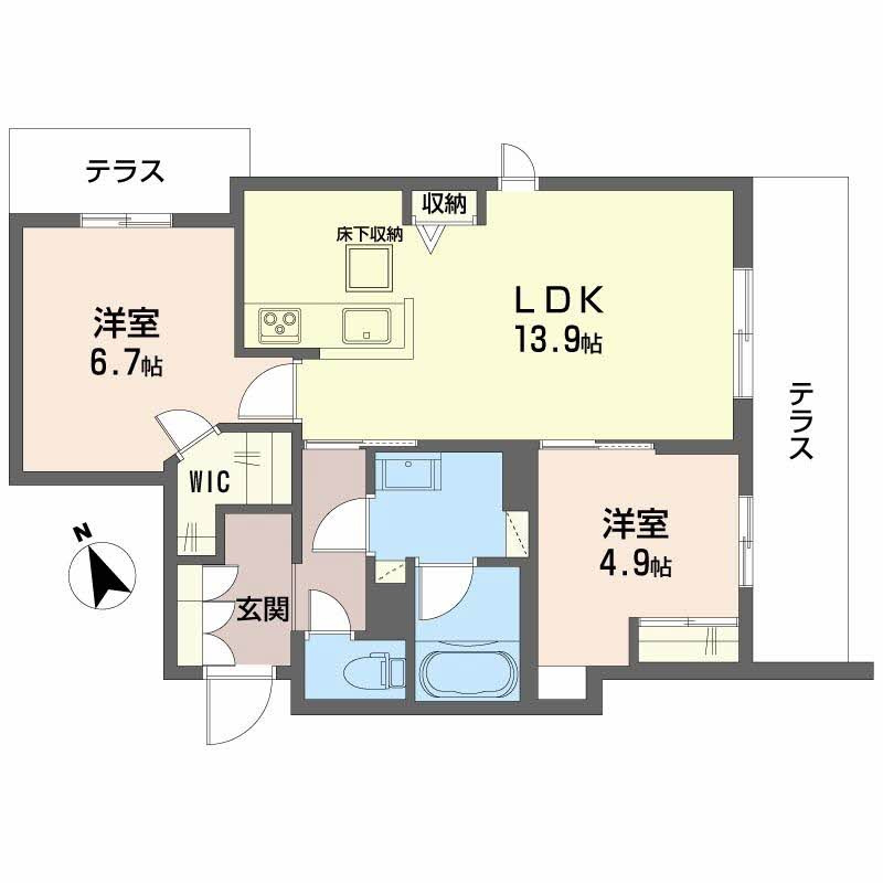 シャーメゾン　ワイズベルの間取り