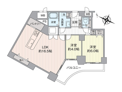 【区画図】 | ベル・パークシティG棟