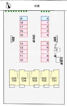 ベレッツァの区画図