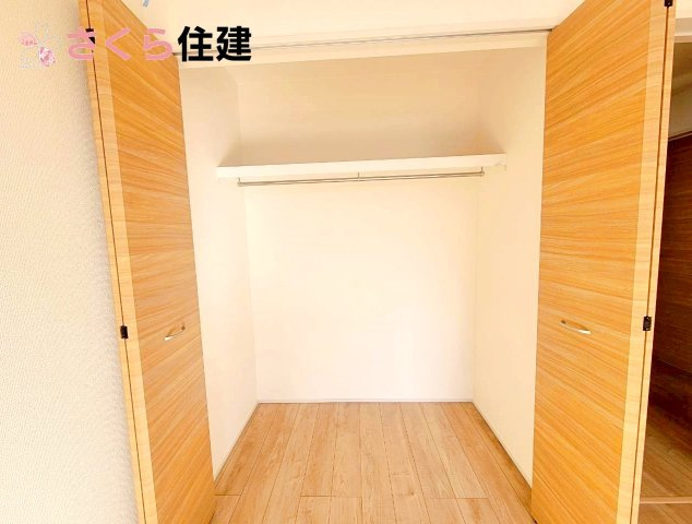 宇都宮市六道町2期　1号棟の収納|各居室には充実の収納設備が揃っています。