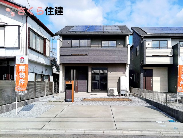 宇都宮市六道町2期　1号棟の駐車場|駐車場は並列で最大3台駐車が可能です◎