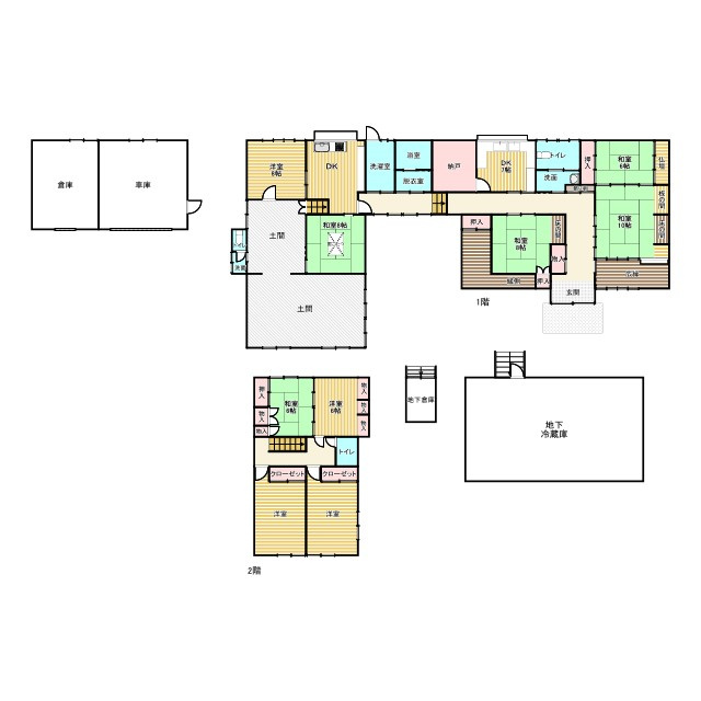 八女市蒲原中古戸建の間取り|間取は現況有姿となります。