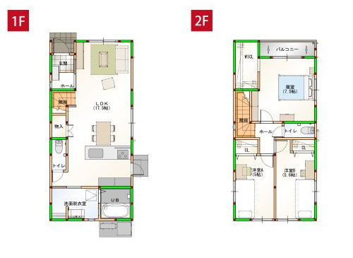 高知市一宮中町1丁目 ⑦ 新築戸建ての間取り|⑦　外観パースです