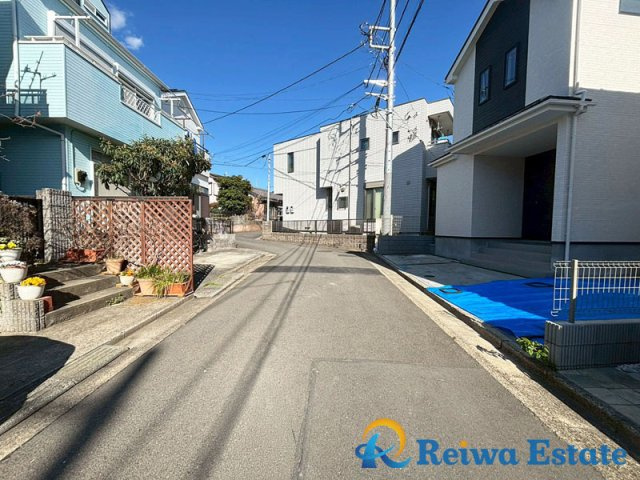 新築戸建　茅ヶ崎市赤羽根の前面道路含む現地写真|周辺は閑静な住宅街で子育て世帯にオススメです☆彡