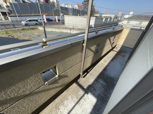 柏戸建のバルコニー