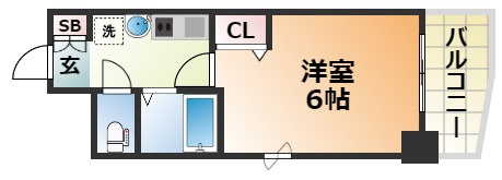 エステムコート神戸元町通　の間取り
