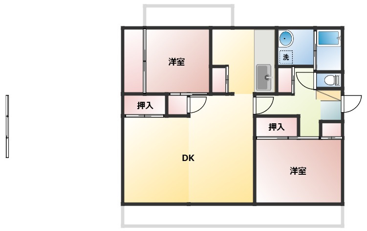 京都東山409棟の間取り