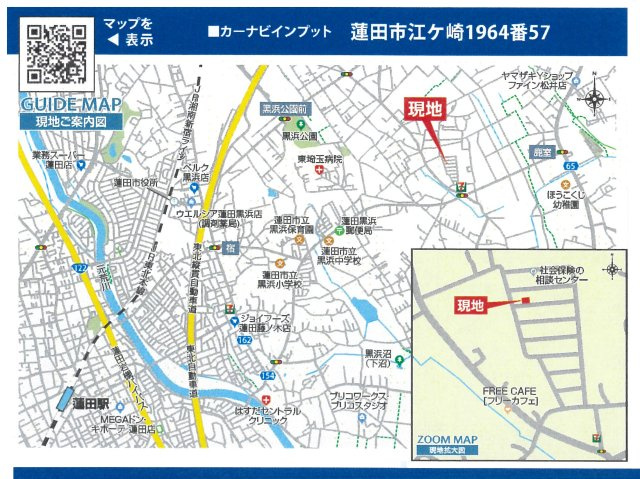 仲介手数料無料　蓮田市江ヶ崎　新築戸建　全１棟の地図