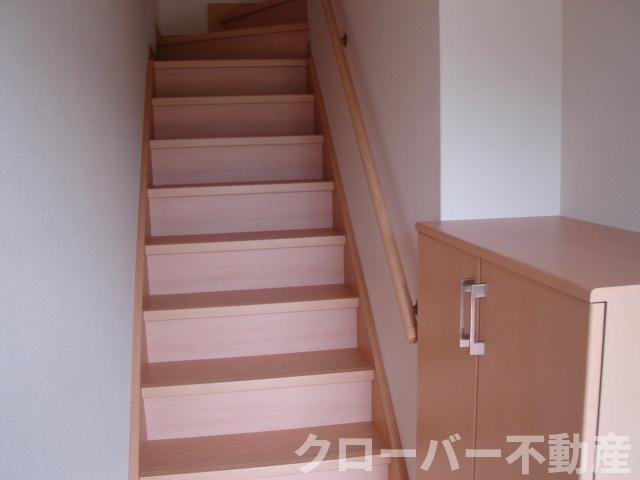 カーサ　フェリーチェの玄関|専用階段