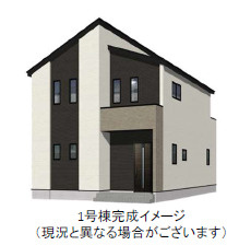 仲介手数料不要　よかタウンBloom　Adoble 北区室園町1期【清水小・竜南中】の外観パース