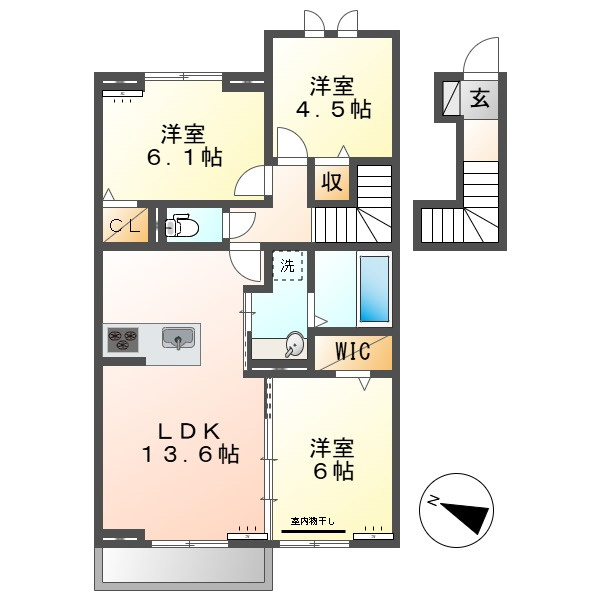 HONEY BEAR Aの間取り