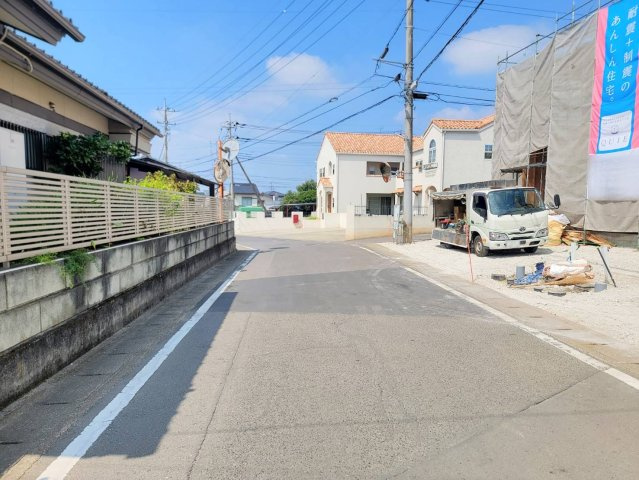 【Cradle Garden】　結城市結城　第45　全3邸の前面道路含む現地写真|〇前面道路〇
南側5.54m
2025年8月撮影