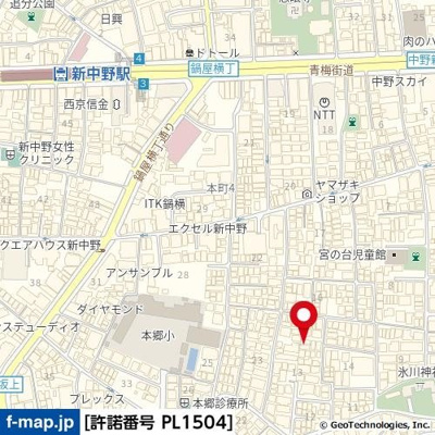 【地図】 | ソルナクレイシア新中野