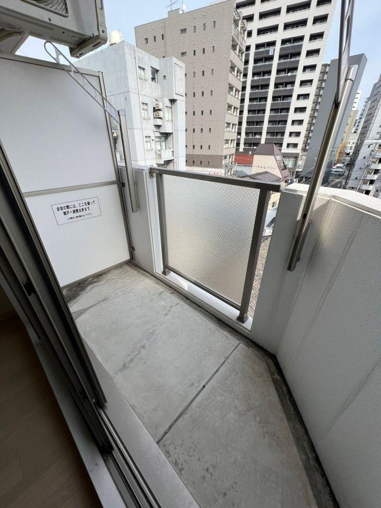 LUXETAGE大須west　名古屋市賃貸　仲介手数料無料のバルコニー|バルコニー