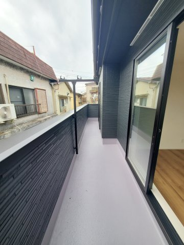 吉川市　大字保　新築戸建　全1棟のバルコニー|施工例です
