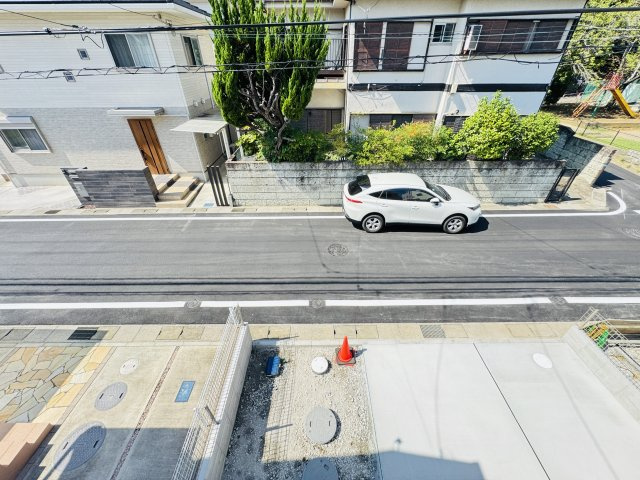 市川市大野町１丁目新築戸建（大野町第２期）の前面道路含む現地写真|バルコニーより道路側眺望