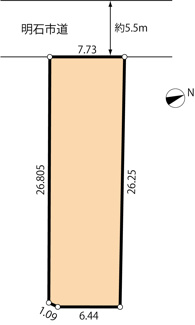【土地図】 | 売土地　明石市西朝霧丘