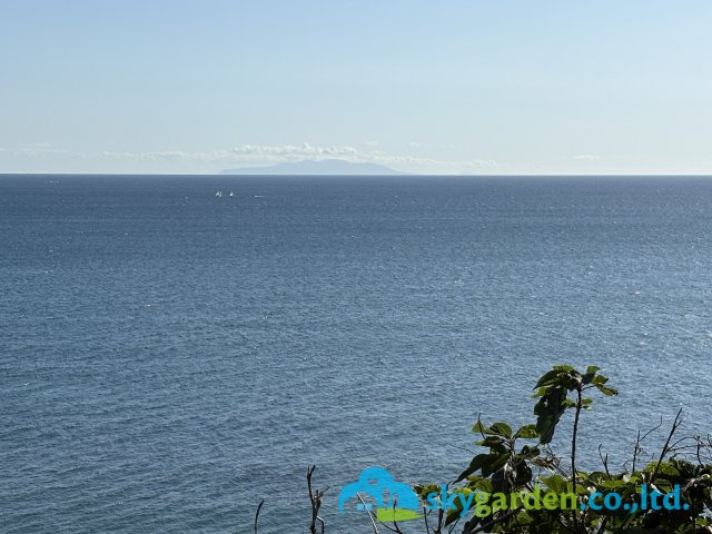 鎌倉市腰越　中古戸建の周辺|現地より約200m付近からの風景
晴天時には大島や三浦半島を遠望