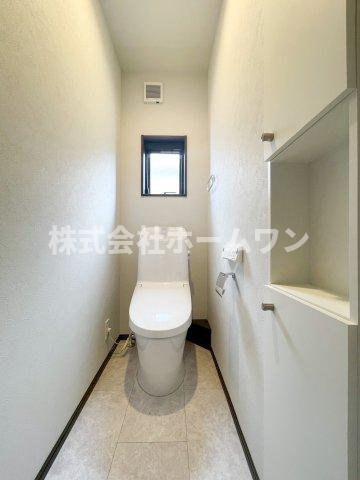 西多摩郡瑞穂町長岡　新築戸建のトイレ|シンプルで使いやすいトイレです