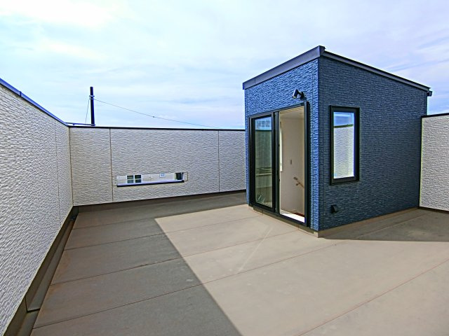 スカイタウン土気105号棟のバルコニー