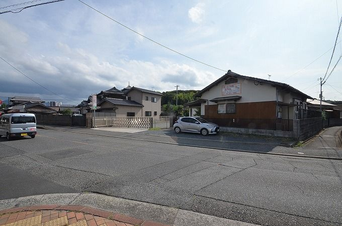 土地（八幡西区永犬丸4丁目）の前面道路含む現地写真|令和7年9月14日撮影