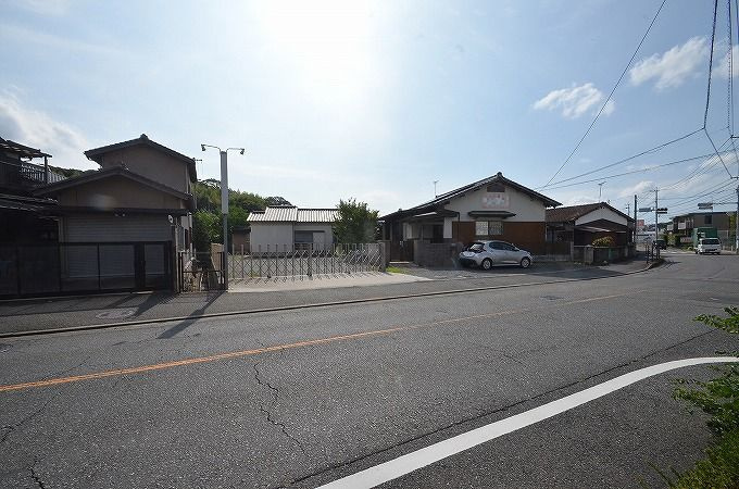 土地（八幡西区永犬丸4丁目）の前面道路含む現地写真|令和7年9月14日撮影