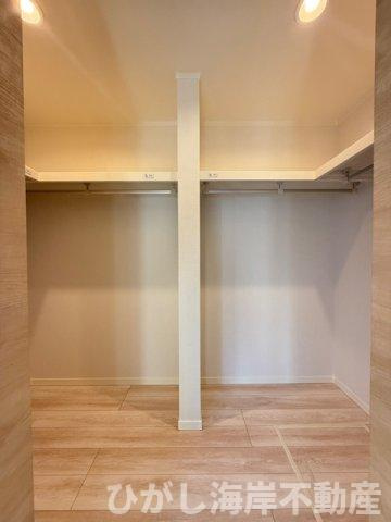 平塚市龍城ヶ丘　新築戸建　全３棟の収納|ウォークインクローゼット