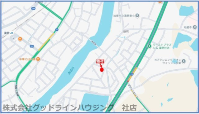 北野　1号棟の地図|閑静な住宅街