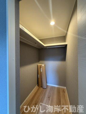 平塚市龍城ヶ丘　新築戸建　全３棟の収納|ウォークインクローゼット