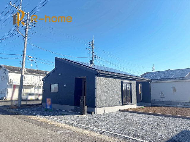 第1下妻市鎌庭　新築戸建て　1号棟の外観|ご予約を頂ければ、『平日』はもちろん『早朝』や『夜間』もご見学可能です♪お気軽にお申し付けください♪