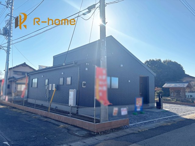 第1下妻市鎌庭　新築戸建て　1号棟の外観|建物完成いたしました！ご予約で『平日』や『夕方』などでもご見学可能です！