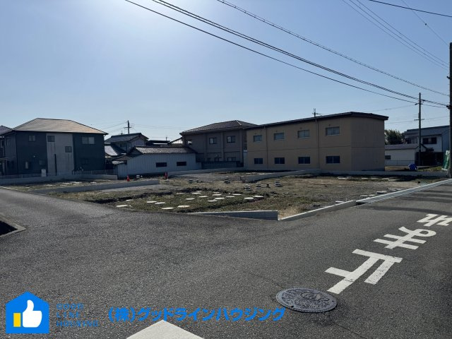 北野　2号棟の前面道路含む現地写真|解放感のある角地