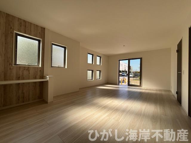 茅ヶ崎市南湖5丁目　新築戸建　全２棟の居間・リビング|20帖　LDK