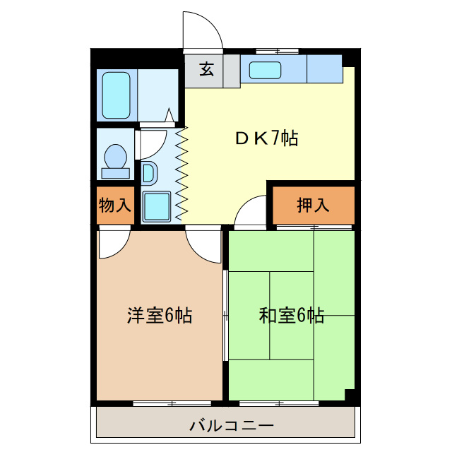 ルミエール旭の間取り