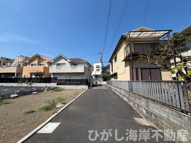 茅ヶ崎市東海岸南3丁目　売地　全5区画の前面道路含む現地写真|現地外観