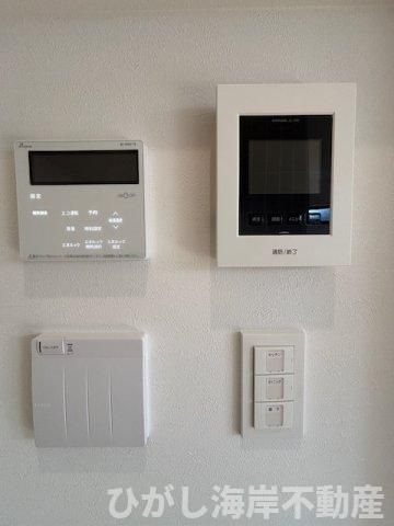 藤沢市鵠沼松が岡４丁目　新築戸建　全４棟のセキュリティ|TVモニター付きインターフォン