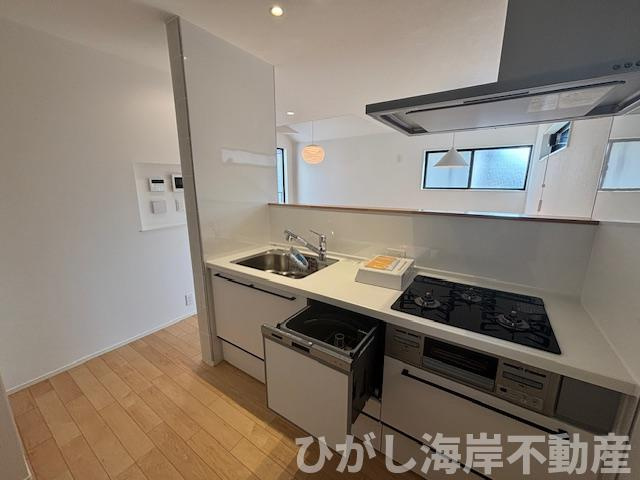 藤沢市鵠沼松が岡４丁目　新築戸建　全４棟のキッチン|食洗器付きシステムキッチン