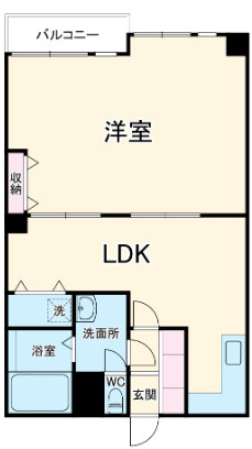 北堀江コーポの間取り