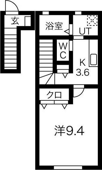 Arrotsk(アルトスク)B棟の間取り