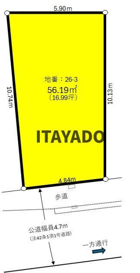 【区画図】 | 長田区大谷町３丁目_売土地（借地権）
