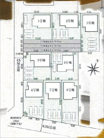 【区画図】 | 比企郡川島町伊草２期　全８棟　４号棟 | 4号棟