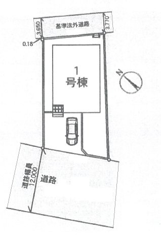 仲介手数料無料　蓮田市黒浜第10　限定１棟の区画図