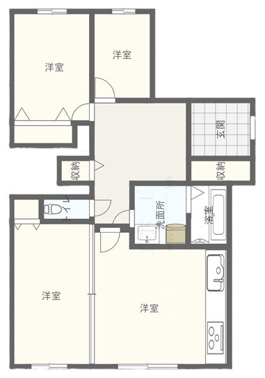 エメラルドマンション高揚矢口の間取り
