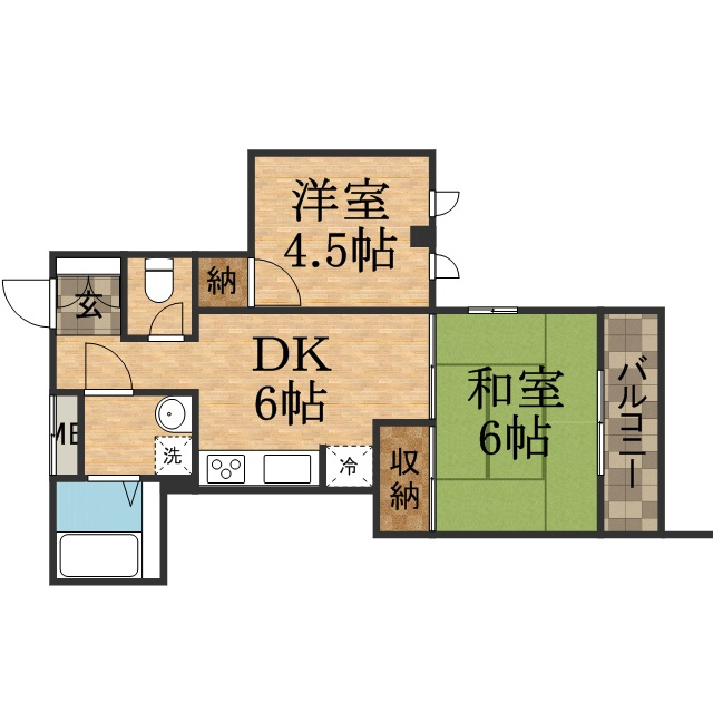 UJビル宝塚の間取り
