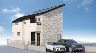 【外観パース】 | 府中市分梅町2丁目新築戸建 | ※外観パス図はイメージであり、実際の仕様とは異なる場合がございます。